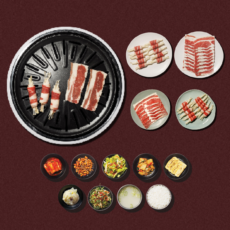 Assorted Beef Set Mega Meat BBQ Set for 4 (All Beef) – Soban K-Town Grill