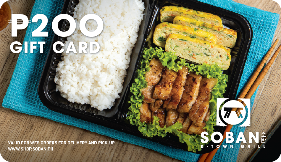 Soban K-Town Grill E-Gift Card (Delivery/Takeout)